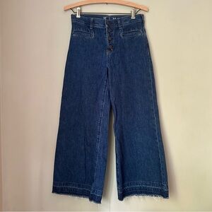 GAP | Kids High Rise Stride Wide-Leg Ankle Jeans | Size 14